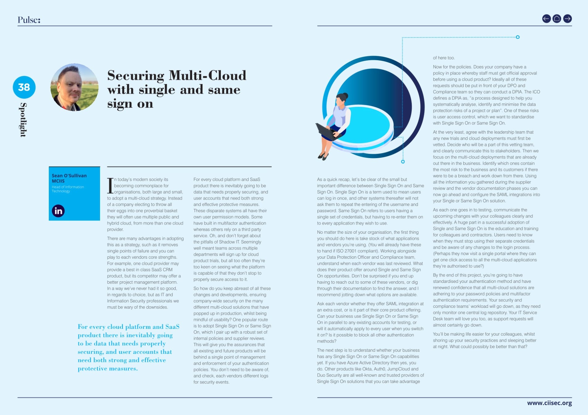 A graphic of my two page article